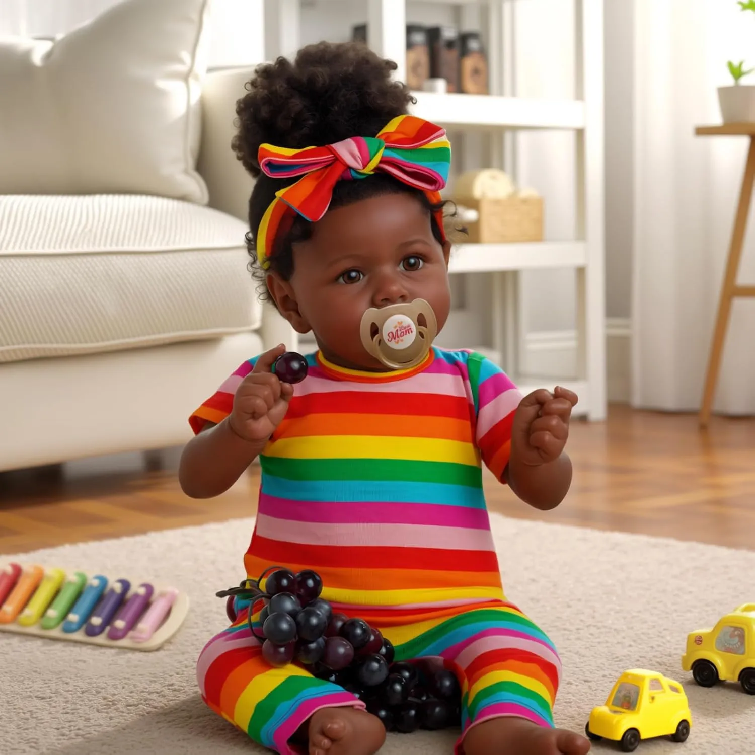 Caramel frill responsible paleoecologist trust halt bandanna Skin Tone Real Life Baby Dolls with Feeding Kit & Toy Accessories Gift for Kids Age 3 (Greta) ADFO Reborn Black Baby Dolls -22 Inches Soft Body Realistic Girl, 