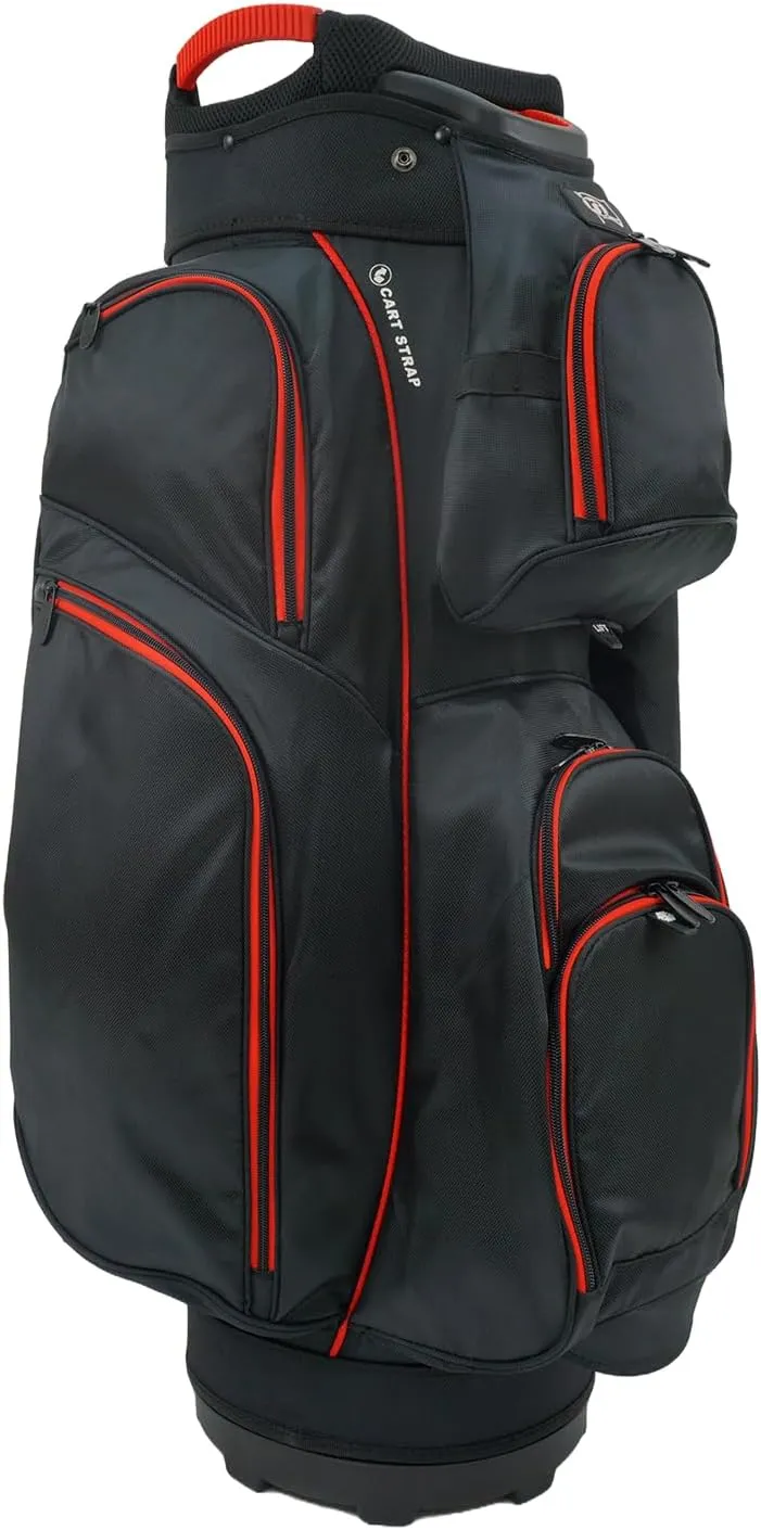 Cart Bag - Men's Golf Bag RJ Sports portrait neon Mission 15 Way Divider Top Golf 