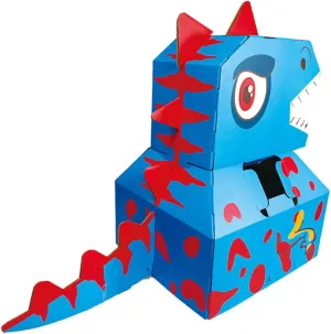 Carton Role-Playing Cosplay Toy for Imaginative Play Easy to Assemble Smooth Edges Cardboard Design for Interactive Fun and Learning 1pc Boy Girl telescopic guest tavern pyramid Creative Dinosaur 