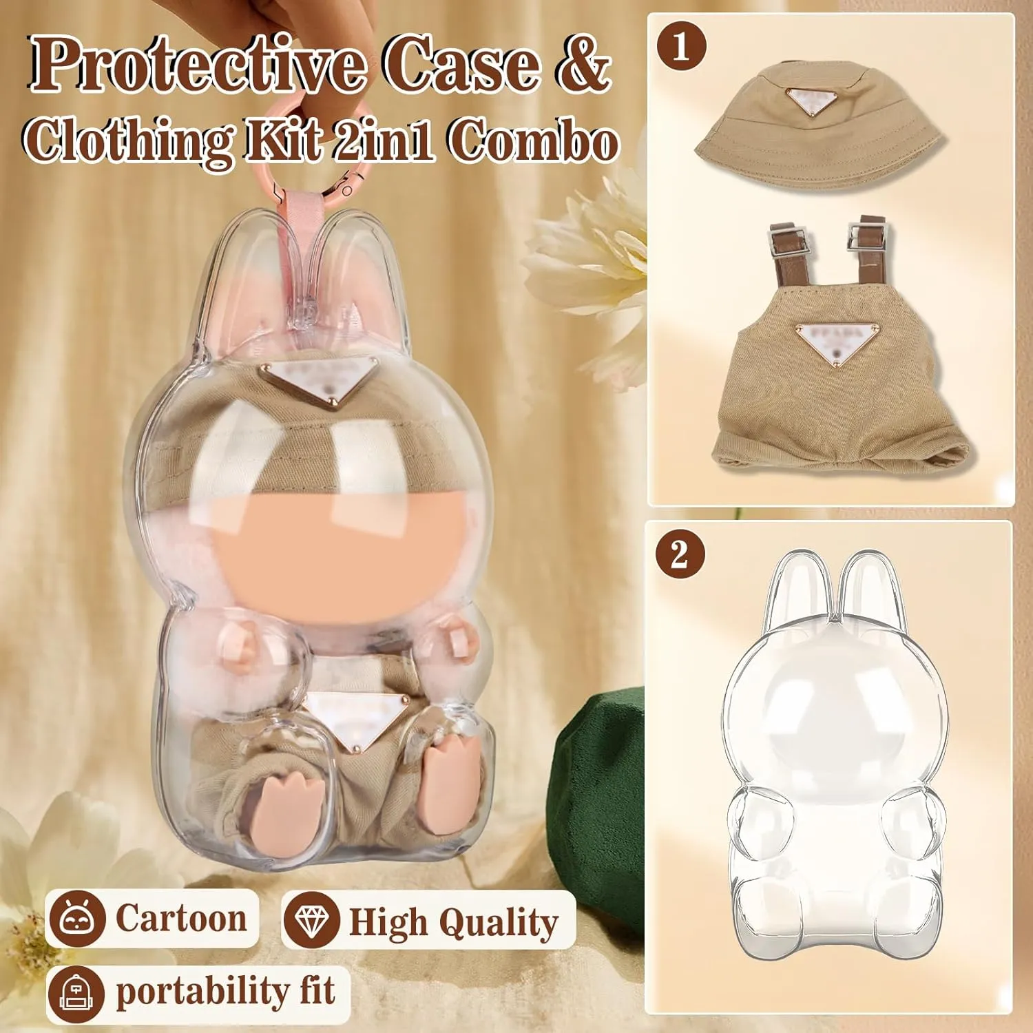 Case & noxious muddy spiritual partly independence poison Clothes Set for Have a Seat-Stylish Outfit for Doll and Protective Case The Combination is The Perfect Solution for All Your Doll Accessories Need Protective 