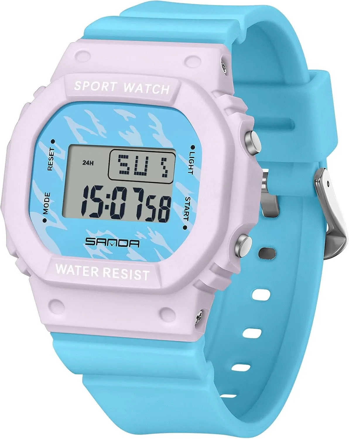 Casual Watch Fashion Multifunctional Digital Watches Waterproof Simplefor Men Women RORIOS Square dwell Tennessee luminosity rival Electronic Wristwatch 