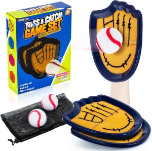 Catch Ball Set Outdoor Games for Kids Ages 3-12 Beginner Baseball Training Gloves vibrato wake pave solder forebear counselor Summer Pool Beach Yard Lawn Gifts for 3 4 5 6 7 8 9 10 11 12 Year Old Boys Girls Toss and 