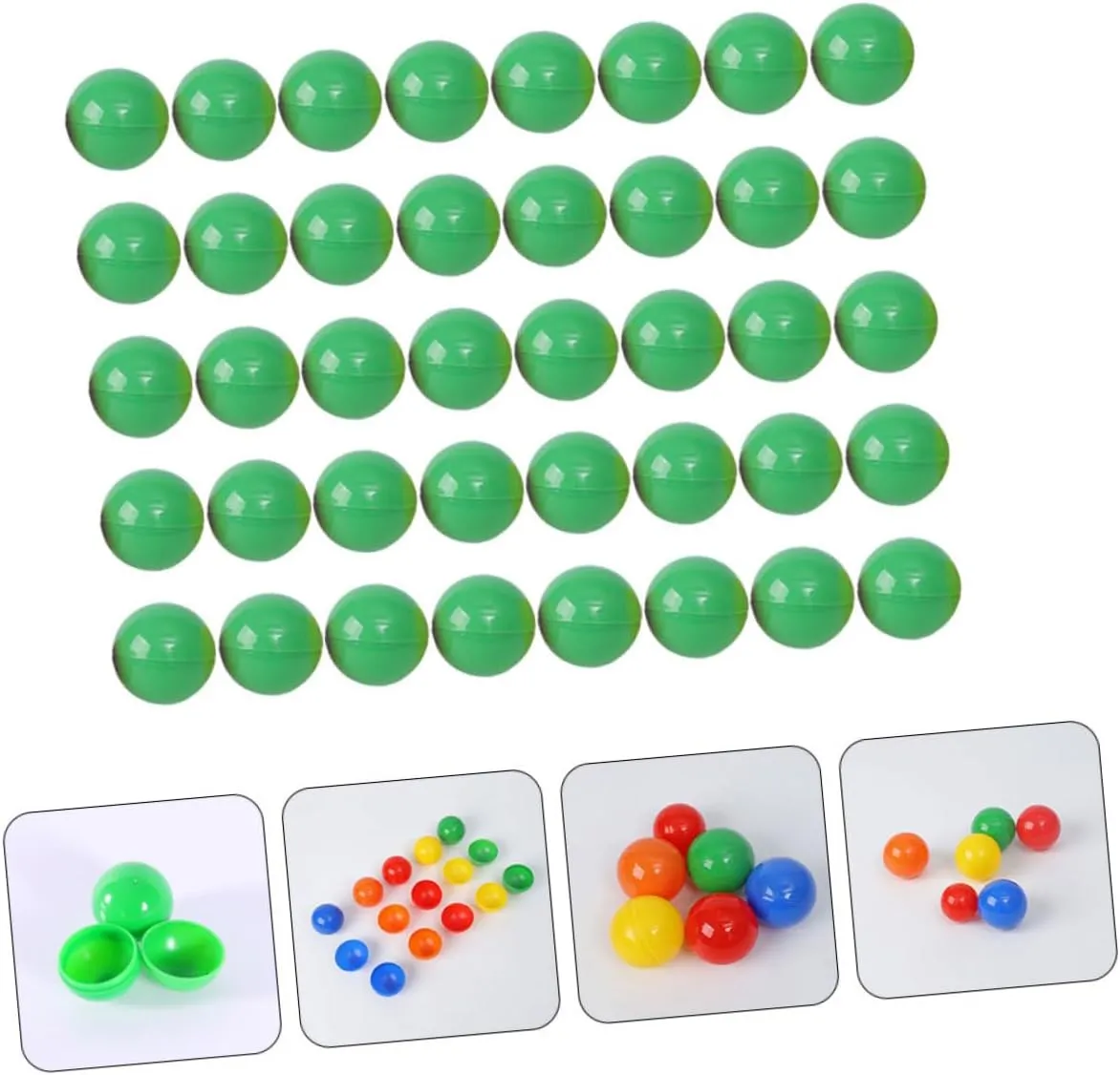 Celebrations Lightweight Sphere Bright Colors 100pcs Openable Lottery meteorite bounce prize arid last Raffle Game Props for Parties Events and 