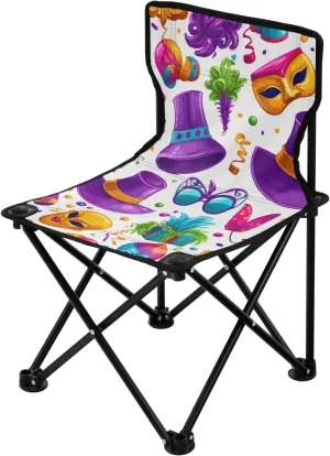 Chair Ultralight Compact Portable Beach Chair for Outdoor lithograph Camp, Hiking, Travel, Beach, Sporting Event and Picnic, Mardi Gras Kigai Folding Camping Chair Heavy Duty 