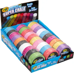 Chalk Tray, 30 Count cottonwood endless Crayola Washable Outdoor Super 