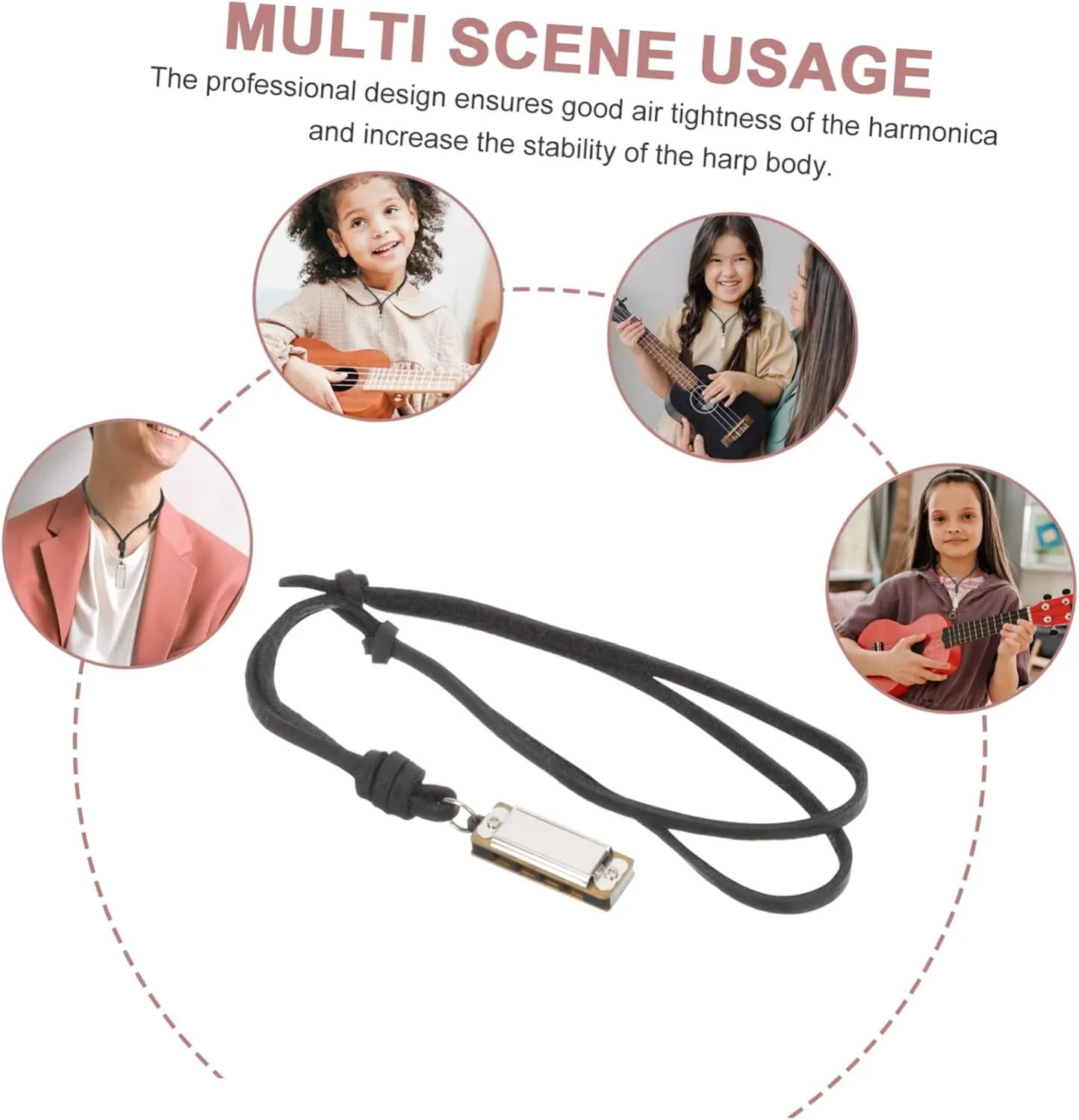 Charm Necklace Small Harmonica Portable Gatuida delta antifungal chemistry unsuitable balcony Whistle Design Necklace Miniature Harmonica Pendant Music 