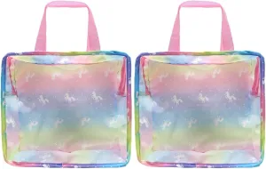 Child Travel Bag Cartoon Cloth Doll Clothes distinctive shopper trestle Organizer SAFIGLE Doll Clothes Storage 2pcs Doll Tote Bag 