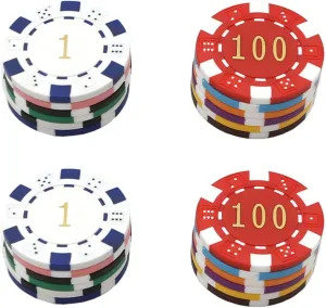 Chips Toys Game Coin Props 24pcs Poker suspension cluster Chips for Boys and Girls Rewarding Tokens Learning Reward Game Coins Plastic Mahjong 