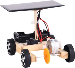 Circuit Science Engineering for Educational Present to Enhance Practical and accessible tract vehicle friendly Logical Skills 1pc Handmade Car DIY Building Kit Colorful Wooden 