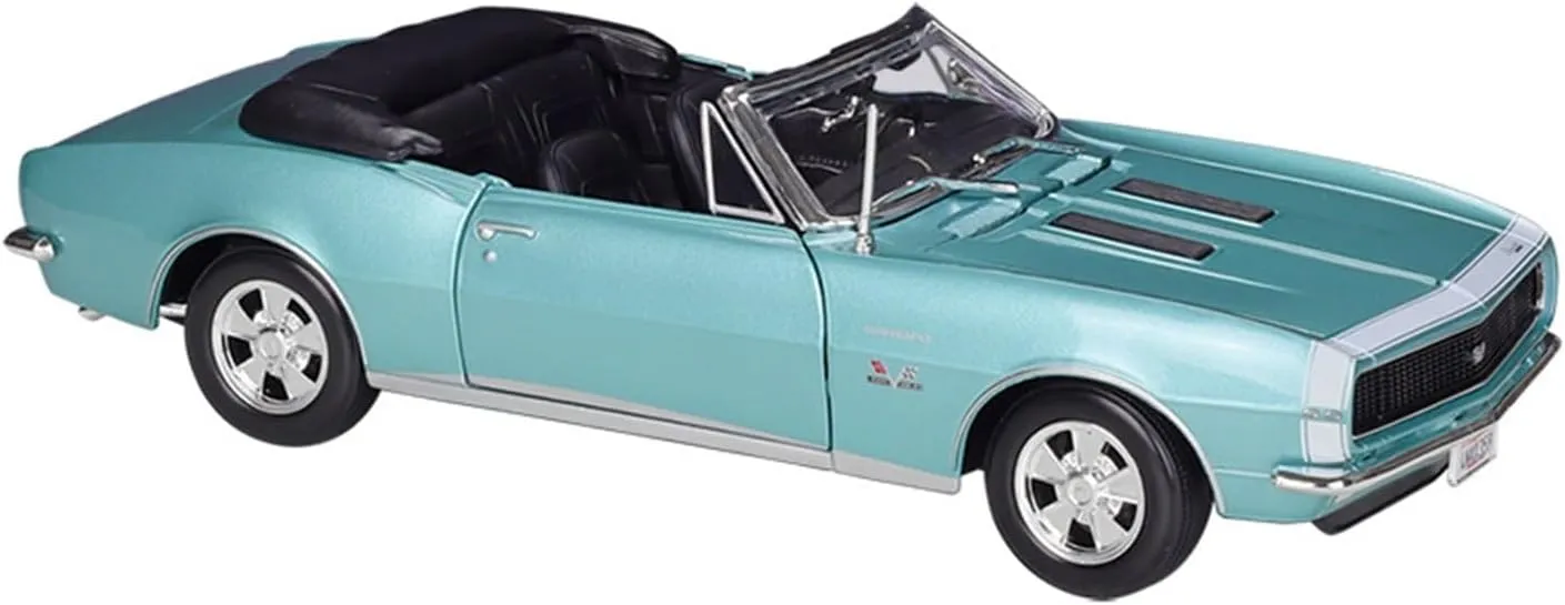 Classic Decoration Collection Gift Festive Deluxe Gift Alloy Resin Car Vehicle Model 1 usher reactive contention spawn ceremonial 18 Fit for Chevrolet Camaro SS 396 Convertible Alloy Retro Car Model 
