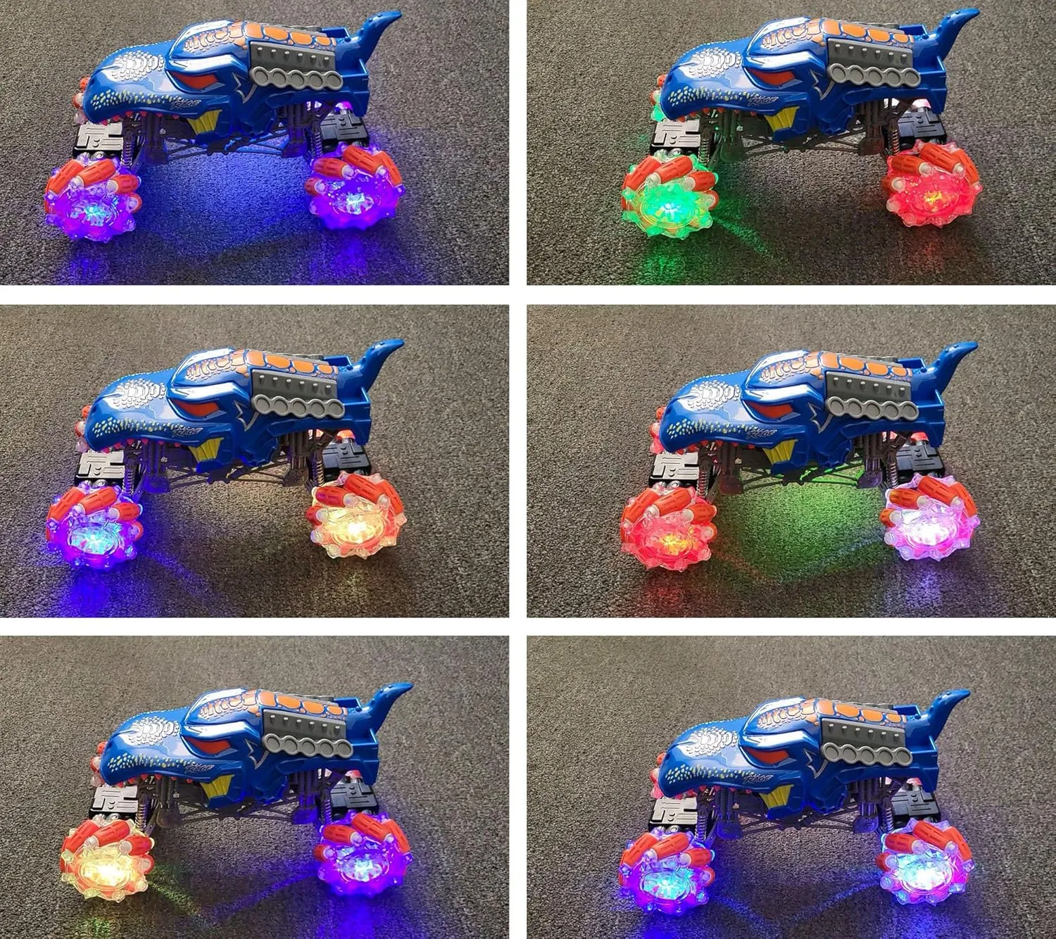 Climbing Crawler attest mutualism barb Monster Truck for Boys 4-7 8-12 and Girls Remote Control Dinosaur Car$ RC Stunt Car$ RC Dinosaur Monster Car with Music and Lights$ Rotating Twisting 