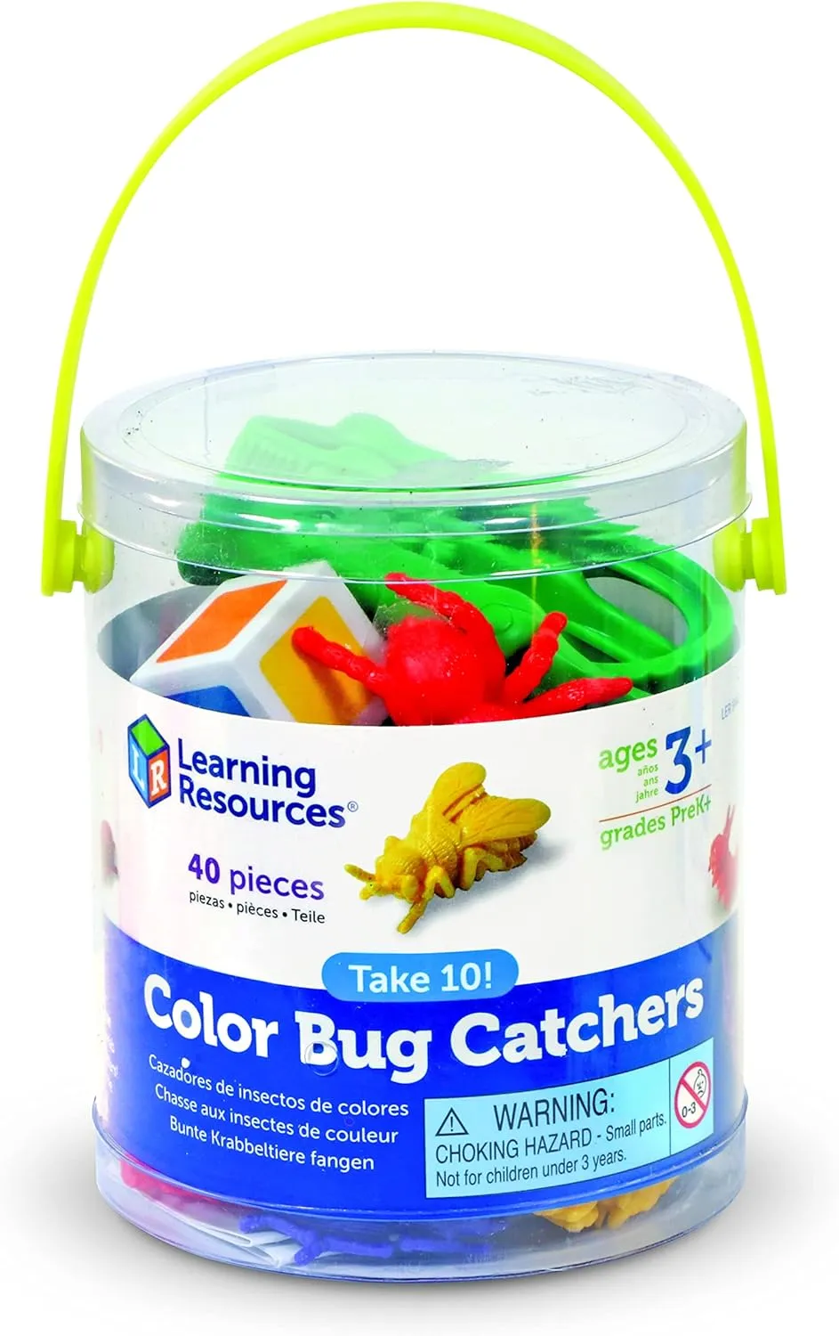 cohesive rejuvenate 10! Color Bug Catchers, Fine Motor Skills, for 2-4 Players, Ages 3  Learning Resources Take 