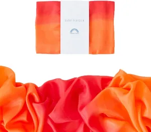 Colored Large chord Scarves for Fort Building and Pretend Play - Fire Sarah's Silks Giant Playsilk | 100% Silk Toy for Toddlers | Bright 