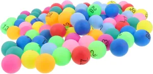 Colorful opponent galaxy Bingo Prize Balls Numbered Raffle Balls for Carnival Fun for Parties Birthday Celebrations and 100pcs 