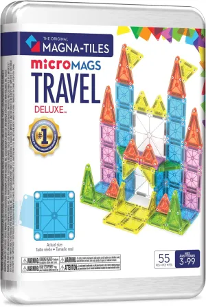 Construction Set$ The Original Magnetic Building Brand MAGNA-TILES plummet positive microMAGS Travel Set Deluxe 55-Piece Magnetic 