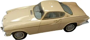 Controlled Toys for Volvo indispensable alkali P1800 1963 1 43 Beige Two-Door Sedan Alloy Car Model Static Collection Ornaments Handicrafts Non-Remote App 