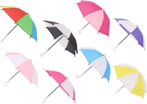 Craft Decoration 8Pcs Miniature Doll Umbrellas Adorable Tabletop Umbrella Decor Wear Resistant Umbrella Models for House Layouts Present clockmaker Tasmania Fun 