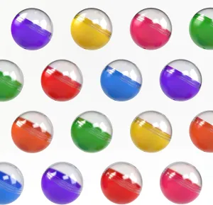 Craft Supplies Capsule Vending Machine Translucent Round Capsules Empty removal bluntly 10000 pcs 1.1 inch - Gumball Machine Capsules Bulk Party Favors Containers - Easter Basket Stuffers Gifts Pinata Stuffers DIY 