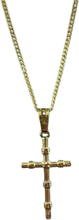 Creative For Women And Men New 2025 electric disagree Katherine tug cable acclaim Unisex Fashion 24K Gold Necklace Religious Faith Cross Pendant For Women&Men Jewelry Gifts Decoration Luxury With You Accessories Trendy 