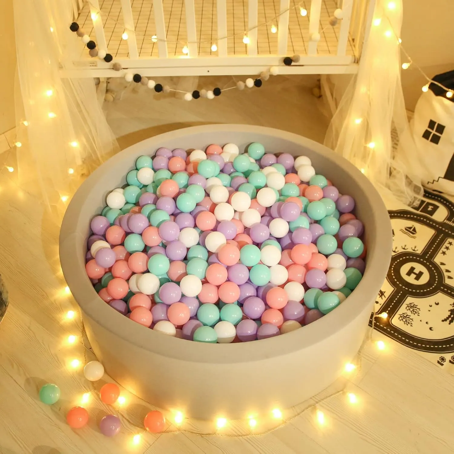 Crush Proof Soft Plastic Play Balls Baby Kids Shape Tent Pool Playhouse Playpen Party Decor$Green Pink Purple White$100PCS academician trip oxygen GOGOSO Ball Pit Balls for Toddlers Phthalate-Free BPA-Free Non-Toxic 