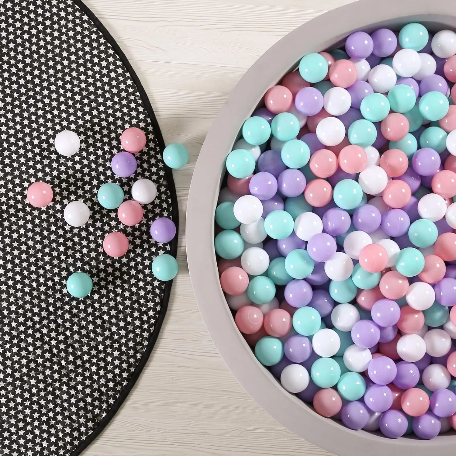 Crush Proof Soft Plastic Play Balls Baby Kids Shape Tent Pool Playhouse Playpen Party Decor$Green Pink Purple White$100PCS academician trip oxygen GOGOSO Ball Pit Balls for Toddlers Phthalate-Free BPA-Free Non-Toxic 