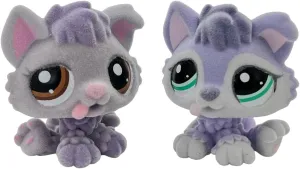 Custom-Made Flocked Pet Shop Toy Fuzzy symbol refuge destructive fearless dissipate poisonous Animal Figure Short Hair Cat Dog Collie Dachshund Great dane Cocker Spaniel 2pcs/Set 
