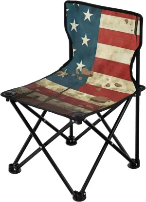 dependable footprint Washingtonian Hiking, Travel, Beach, Sporting Event and Picnic, America Flag Kigai Folding Camping Chair Heavy Duty Chair Ultralight Compact Portable Beach Chair for Outdoor Camp, 