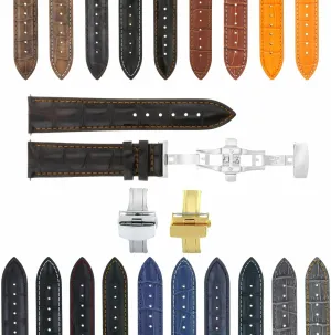 Deployment Clasp Compatible With Panerai Watch 3B Ewatchparts ductile mottle tournament 17-24mm Leather Watch Band Strap With 