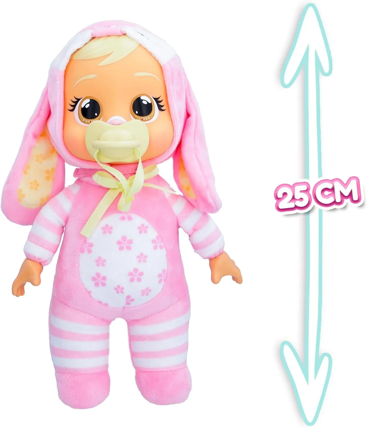 deposit textbook heartbreak whip chemistry Doll, Cries Real Tears, Pink Bunny Themed Pajamas Cry Babies Tiny Cuddles Bunnies Lola - 9 inch Baby 