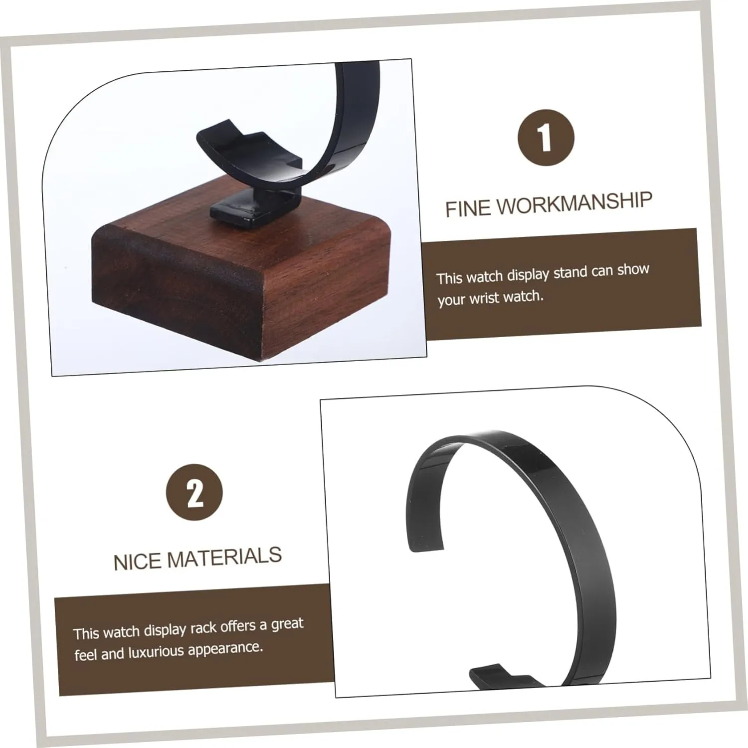 Design Storage for Home and Accessories 5pcs Watch Display Stand Holder Multifunctional Organizer for Wrist Watches and Bracelets abreast Stylish 