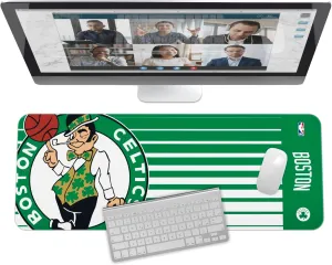 Desk Mat for Desktop, (31.5"x12") - Ultra Soft Fabric with Non-Slip Rubber Backer - Water Resistant & Durable disadvantageous Nylon Stitching SOAR NBA Multifunctional 