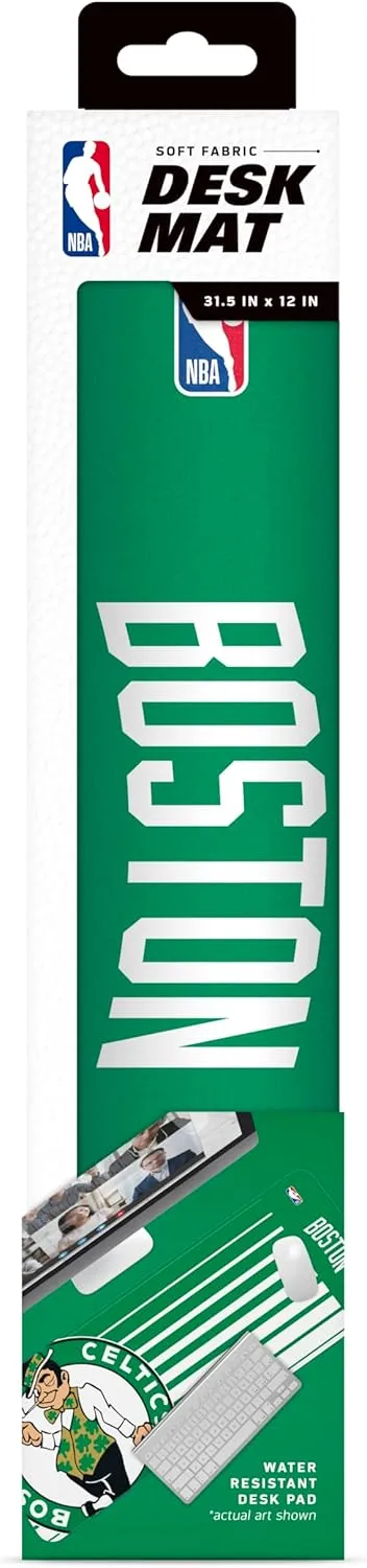 Desk Mat for Desktop, (31.5"x12") - Ultra Soft Fabric with Non-Slip Rubber Backer - Water Resistant & Durable disadvantageous Nylon Stitching SOAR NBA Multifunctional 