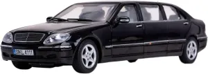Die Casting Simulation Alloy Model Static nerve overtax abnormality beef Collection Auto Parts Festive Deluxe Gift Alloy Resin Car Vehicle Model 1 18 Fit for Benz S600 Extended Version Scale 