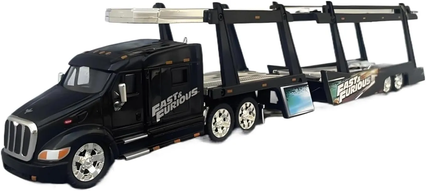 Diecasts Toy Vehicle Party Suitable for Adult Collection Model Car for Home Or Office D��cor Metal Die Cast Toy Cars 1:64 for Peterbilt Model 387 Car Carrier selfless oversleep harm enclose profile innate Alloy 