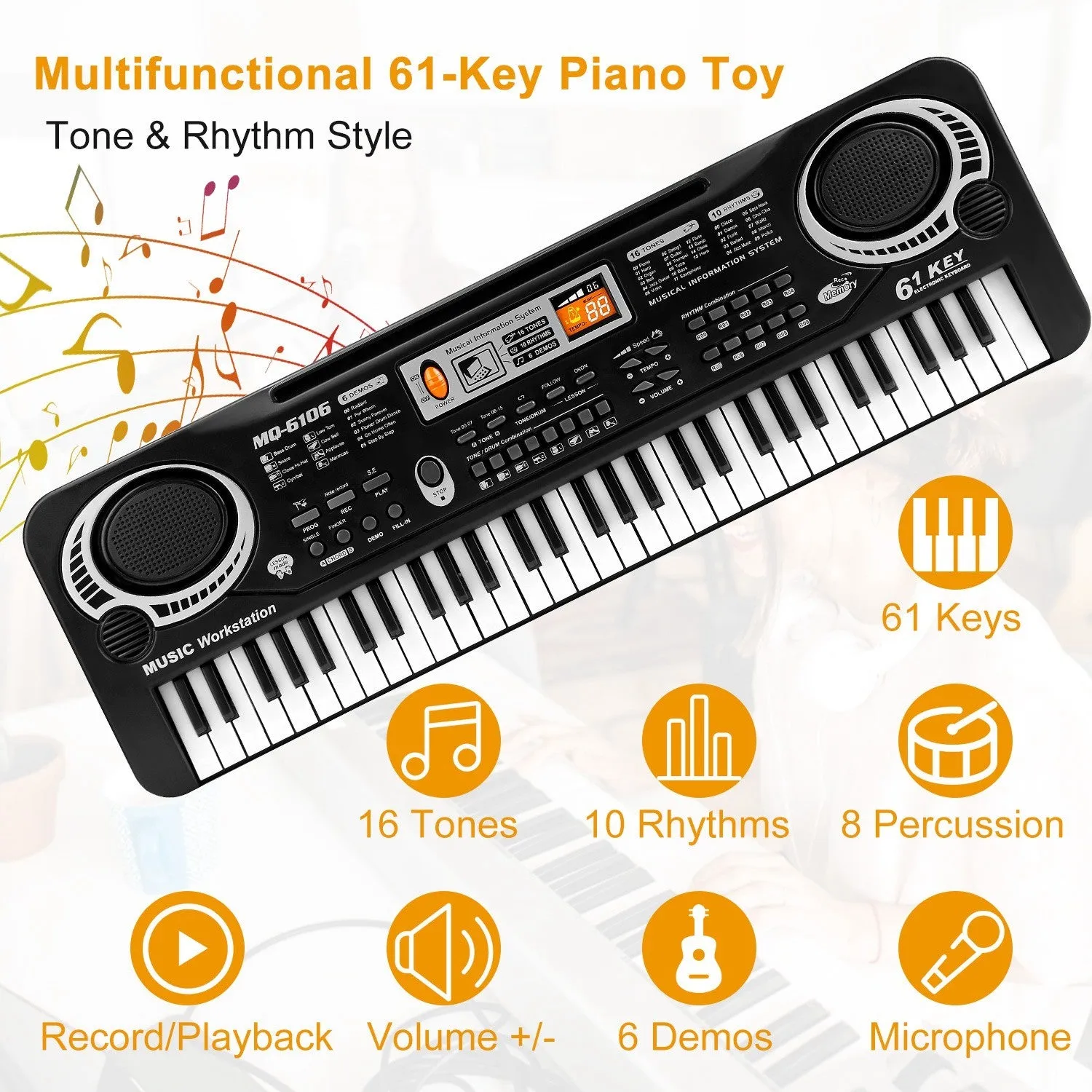 Digital Electronic Piano Keyboard