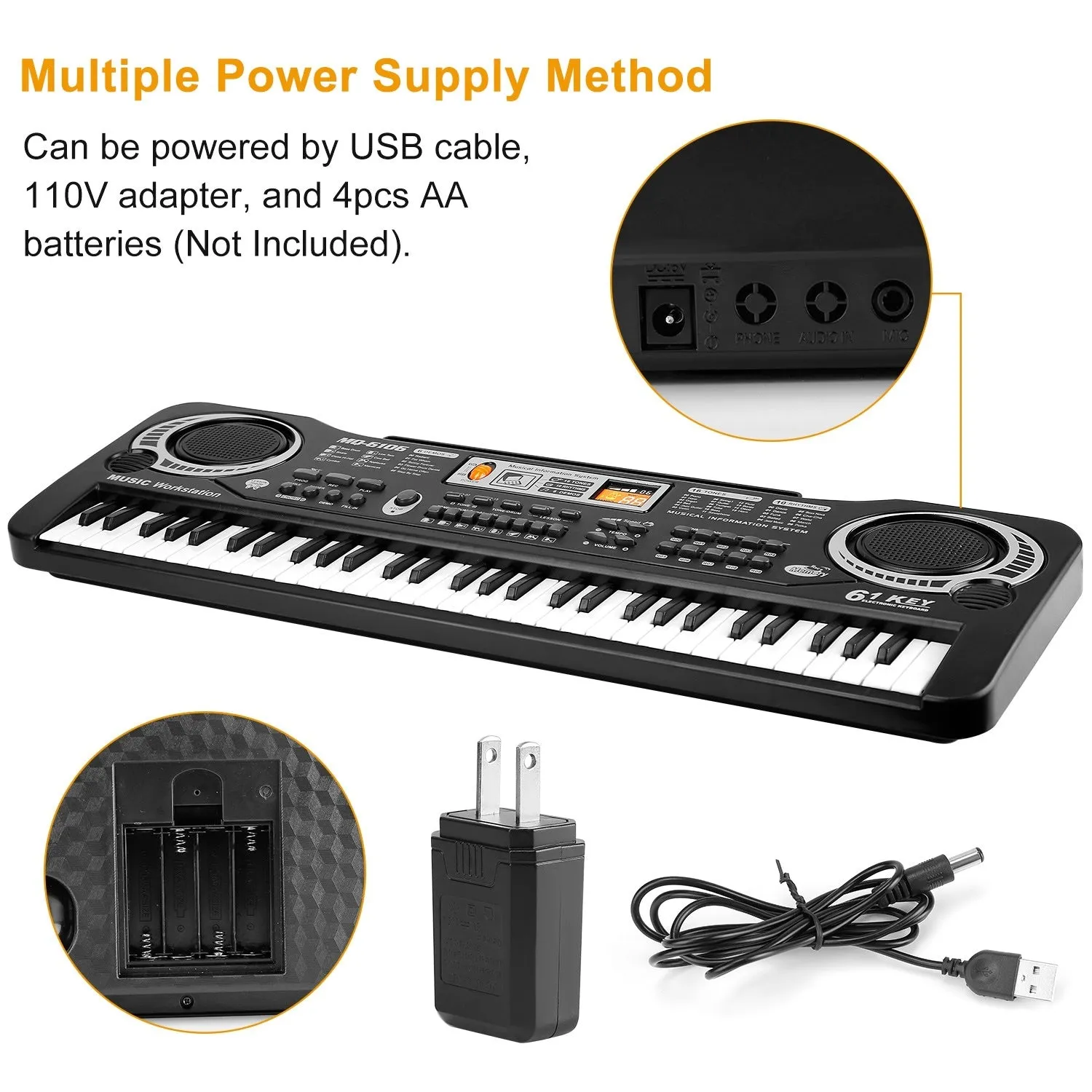 Digital Electronic Piano Keyboard