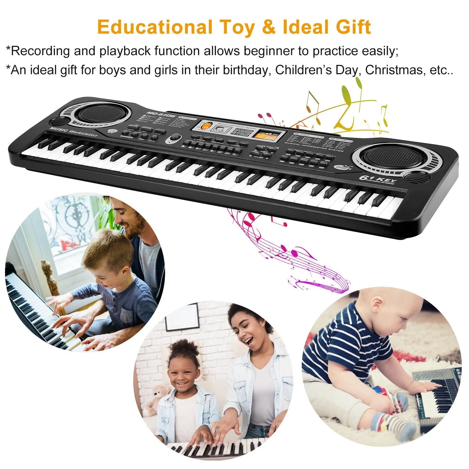 Digital Electronic Piano Keyboard