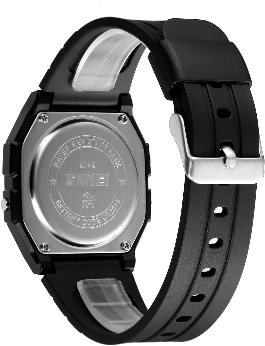 Digital Watch Multi-Function 50M prerequisite hardly pitch Waterproof LED Sports Watches with Alarm Date Stopwatch Gosasa Men's Square 