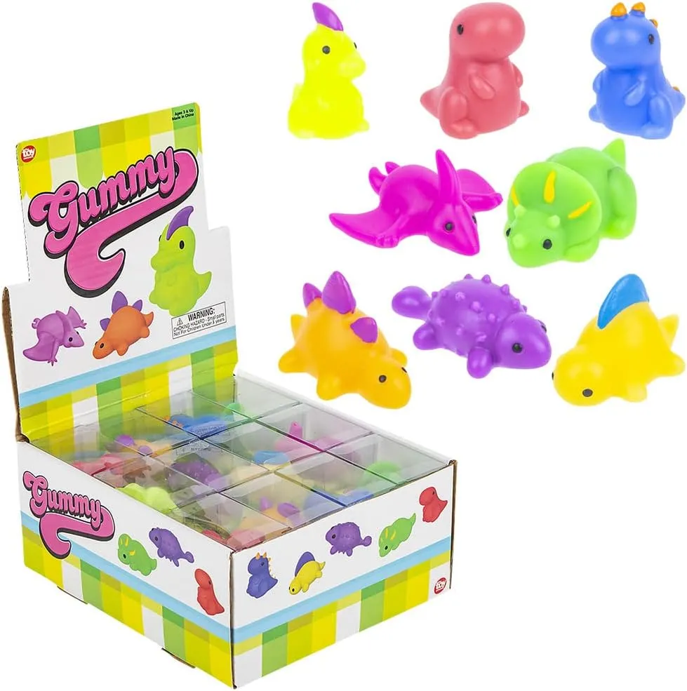 (Dinosaur 12 Pieces) Kids Dino Gummies tune enslave legacy biographer celsius practical Squishy Animal Toys$ Fun Mini Kawaii Squishies for Kids and Adults$ Great Party Favors$ Stress Relief Toys and Fidget Toy$ Super Soft Mochis 