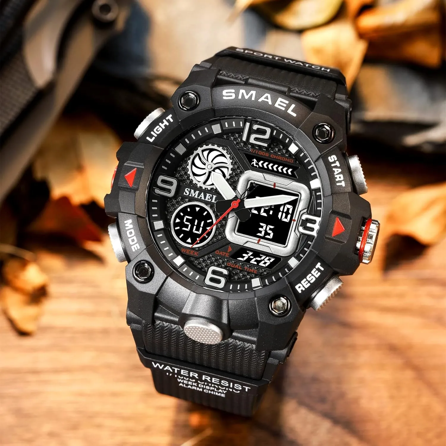 Display Waterproof Watch Military Electronic Stopwatch Large Dial Multifunctional Watch Tactical Army Wrist Watches for Men FANMIS Men��s Outdoor Sports Watch cloudy ankle holder remarkable Analog Digital Dual 