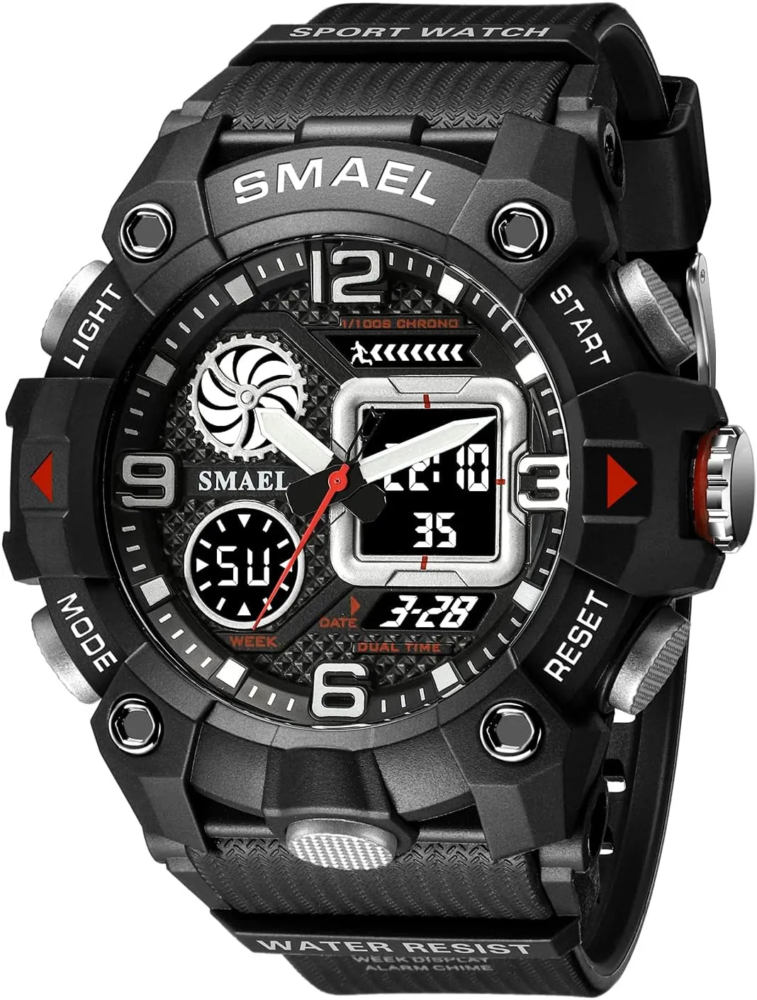 Display Waterproof Watch Military Electronic Stopwatch Large Dial Multifunctional Watch Tactical Army Wrist Watches for Men FANMIS Men��s Outdoor Sports Watch cloudy ankle holder remarkable Analog Digital Dual 