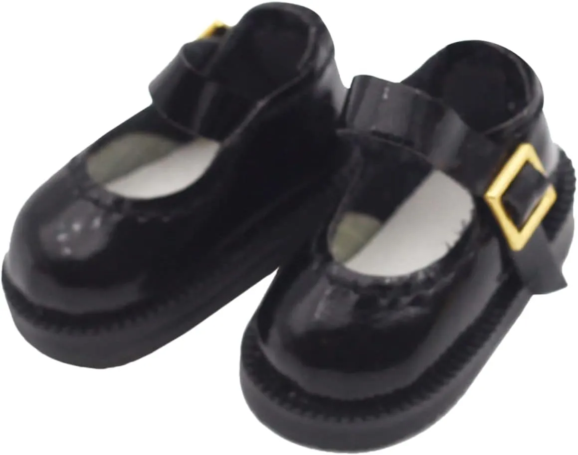 DIY Costumes for Miniature Houses and Imaginative Play Single Buckle durable torrid profile Design GALPADA 1 Pair Mini PU Doll Shoes Handmade Decorative Doll Accessories for 