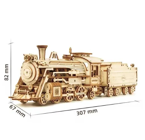 DIY Handmade Wooden Toy Car 3D Puzzle Movable Steam Train,Car,Jeep Assembly Toy Gift for Children Adult Wooden Model Building Block Kits