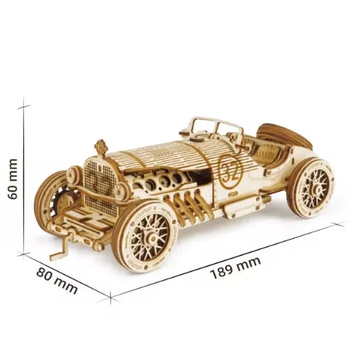 DIY Handmade Wooden Toy Car 3D Puzzle Movable Steam Train,Car,Jeep Assembly Toy Gift for Children Adult Wooden Model Building Block Kits
