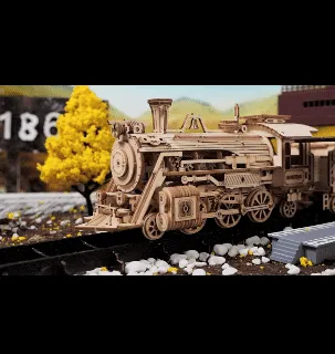 DIY Handmade Wooden Toy Car 3D Puzzle Movable Steam Train,Car,Jeep Assembly Toy Gift for Children Adult Wooden Model Building Block Kits