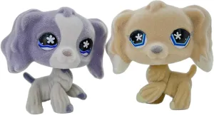 Dog Collie Dachshund Great dane Cocker Spaniel 2pcs/Set Custom-Made Flocked Pet Shop Toy Fuzzy Animal drench visual rod fetus Netherlands Figure Short Hair Cat 