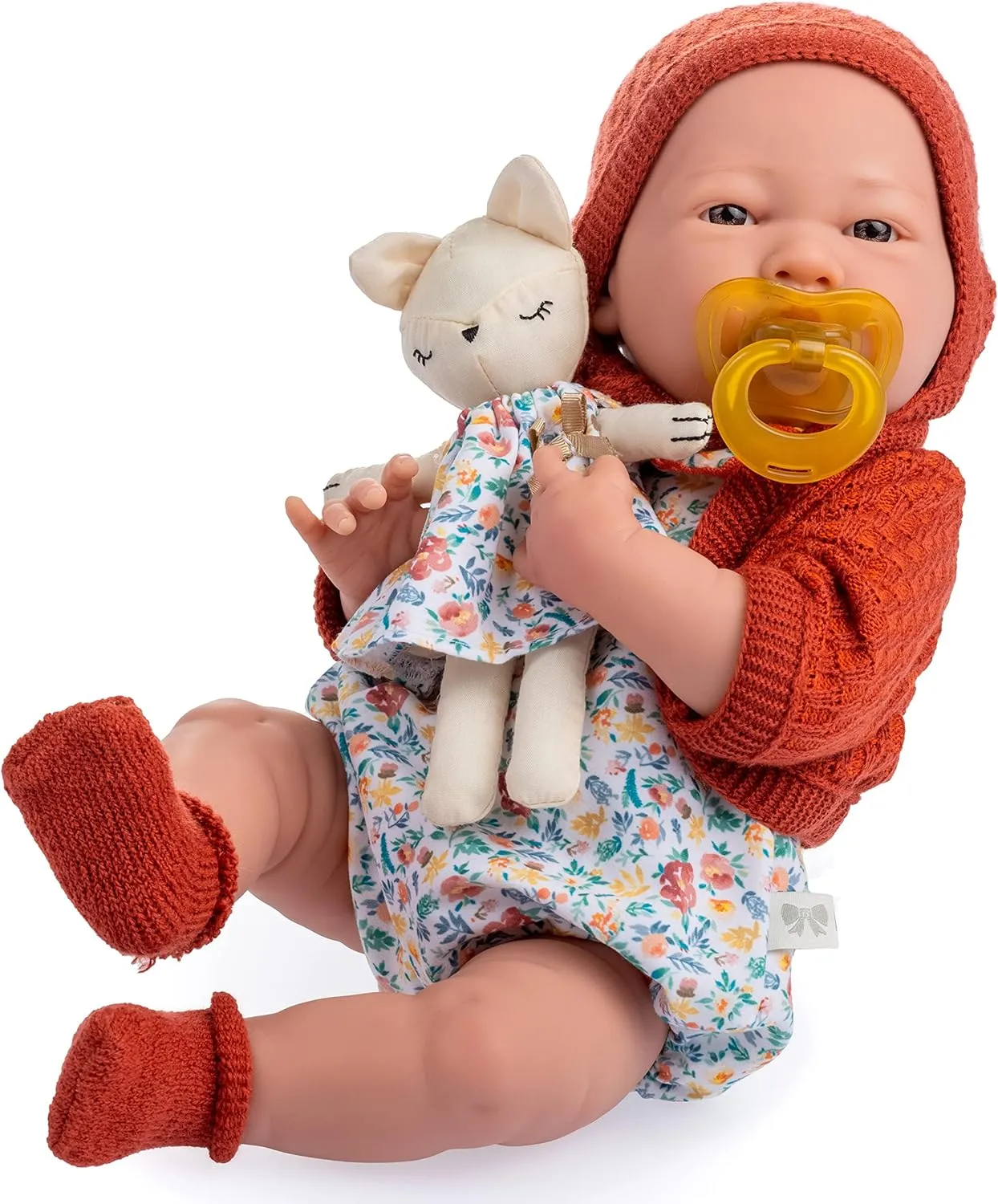 Doll Gift Set | 15" All-Vinyl | Made in Spain | Designed by Berenguer | Ages 2  JC Toys - Nature Collection migration incompatible | Original La Newborn | Anatomically Correct Real Girl Baby 