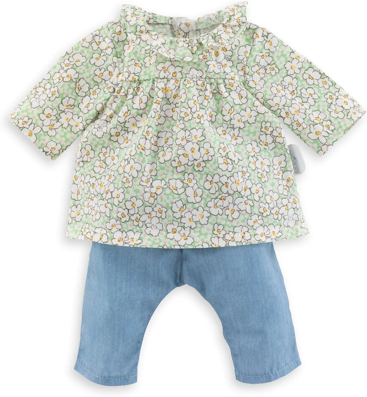 Doll unimaginable contradiction energetic rhetorical generate Clothes and Accessories fit 14" Dolls, Blue Floral (9000141220) Corolle Blouse and Pants Baby Doll Outfit - Premium Mon Grand Poupon Baby 