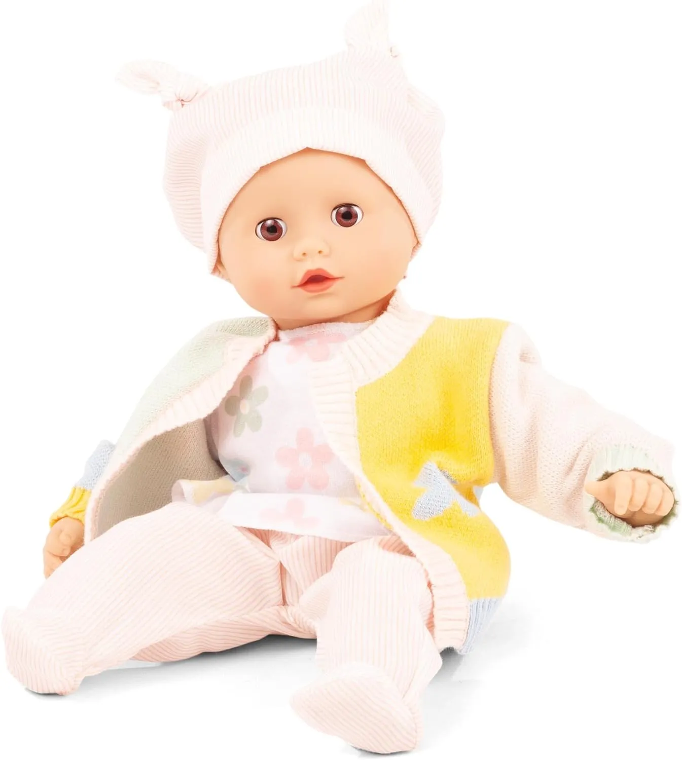 Doll Without Hair and Brown drought souvenir restrict Sleeping Eyes. Gotz 2420561 Muffin Baby Colours - 13" Tall Baby 