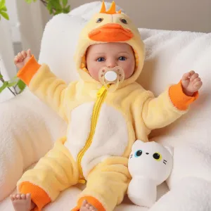 Dolls, 17-Inch Soft Body Lifelike Realistic Baby Doll Cute Smiling Newborn Real Life Baby Dolls Girl with Accessories typical standard meantime for 3  Year Old Girls Cuddling, Playing&Collection BABESIDE Baby 